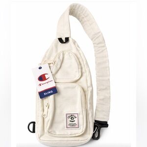 Champion Creme White Sling Bag NWT